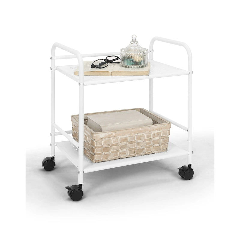 Carrito utilitario con ruedas de 2 niveles