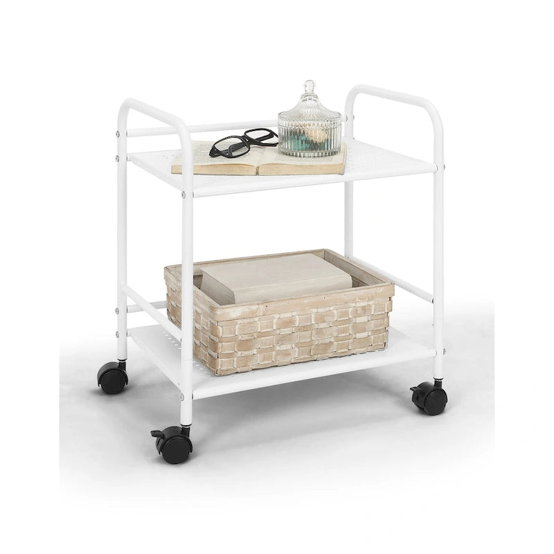 Carrito utilitario con ruedas de 2 niveles