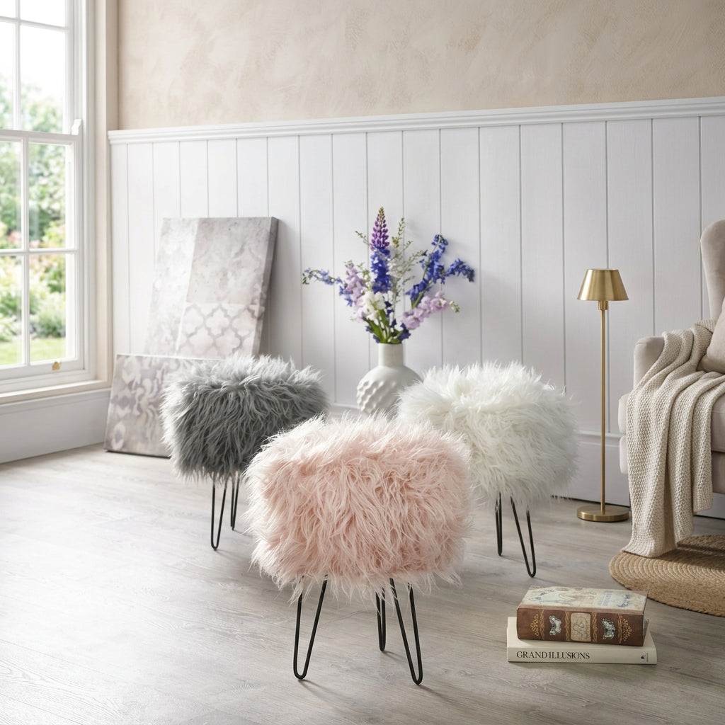 Simple Living Patrice Round Stool