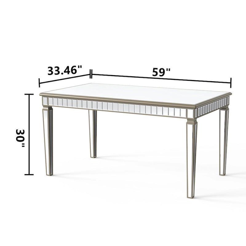 Mesa de comedor rectangular contemporánea