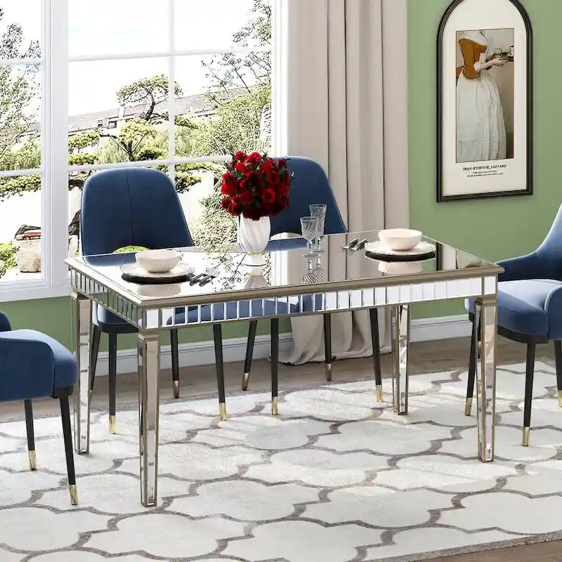Mesa de comedor rectangular contemporánea