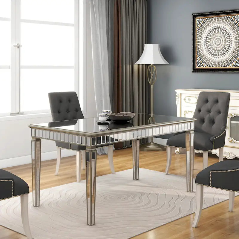 Mesa de comedor rectangular contemporánea