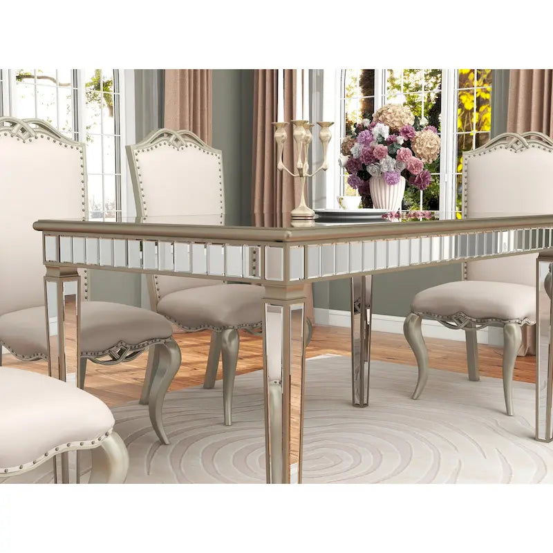Mesa de comedor rectangular contemporánea